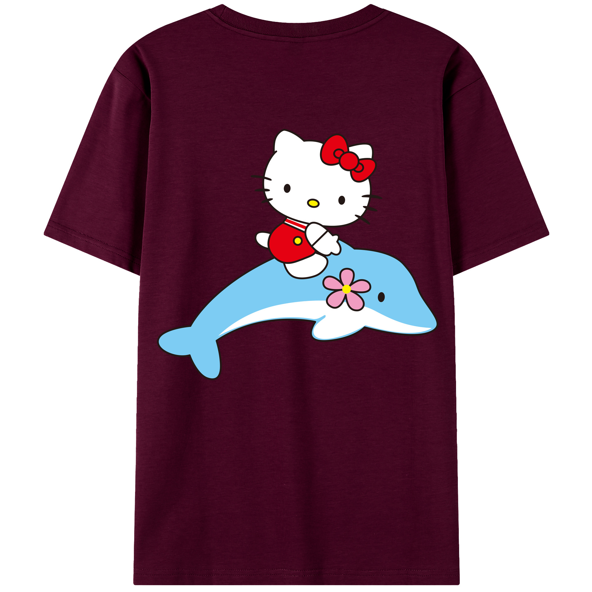（画像用） Hello Kitty ハローキティ レディース半袖Tシャツ(バックプリント)